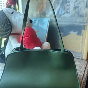 The row Peggy clutch Structured Green Shoulder Bag - Elegant Everyday Carry